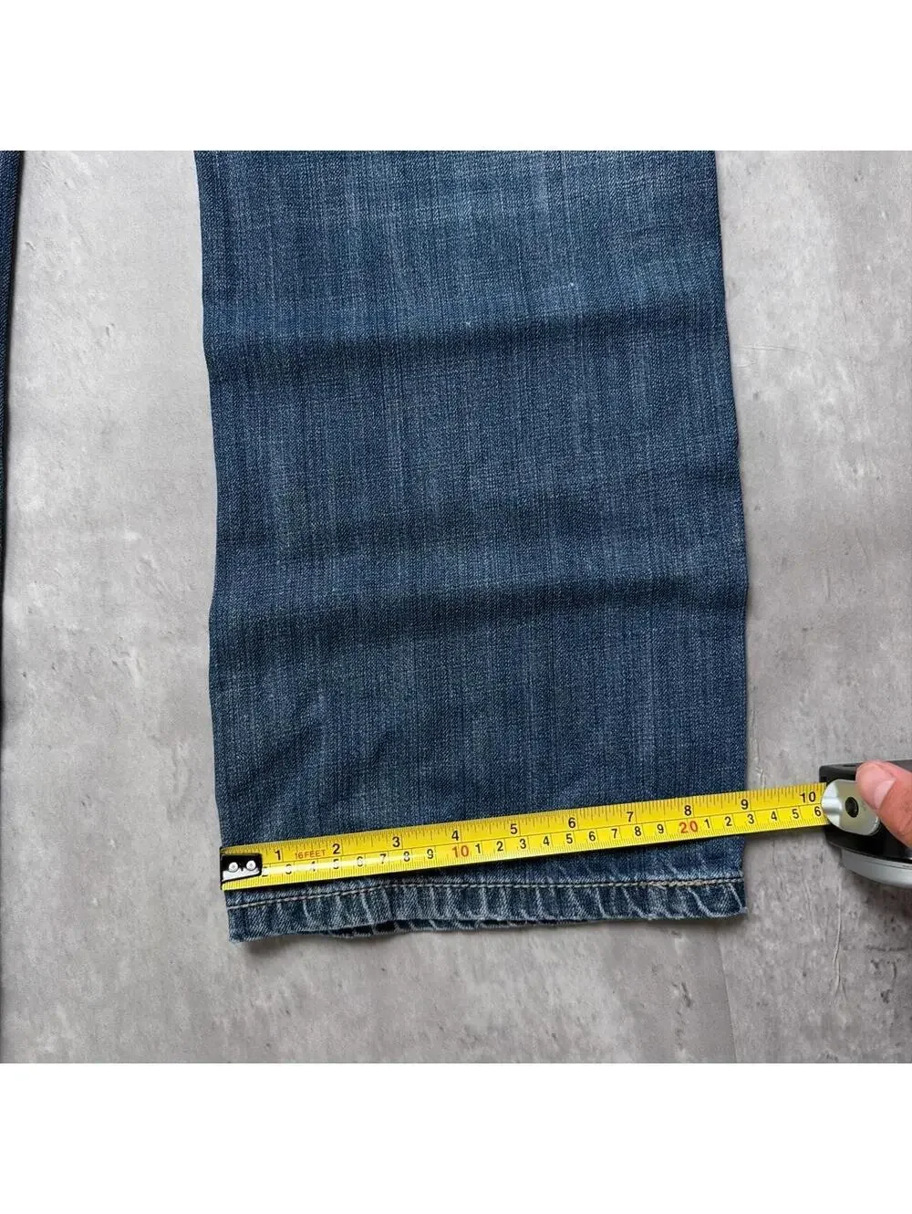 Y2K Blue Axel Grunge Gothic Baggy Skater Denim Jeans